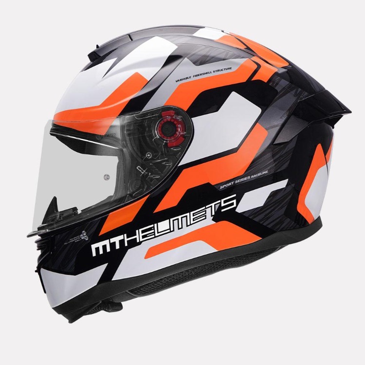 Mt helmets sale white and orange