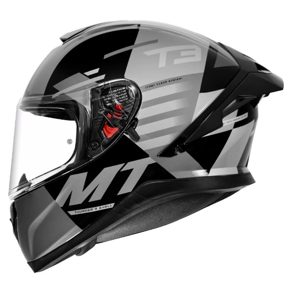 Mt Stinger Mt Axxis Falcon Helmet MT THUNDER PRO SV DEEP GLOSS GREY